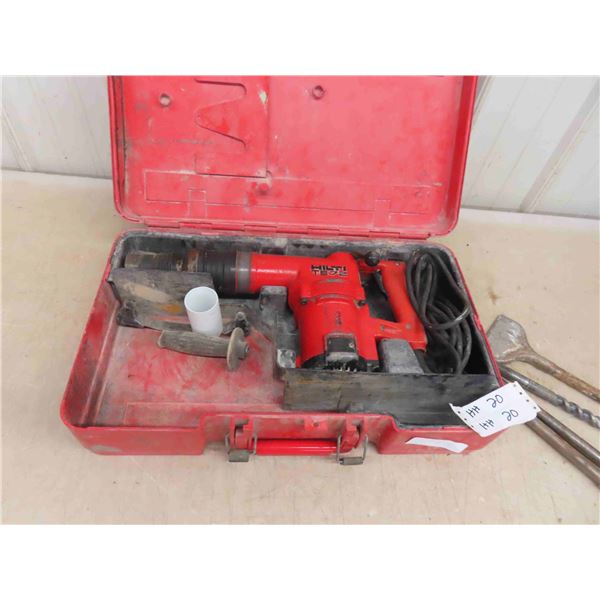 Hilti TE72 Power Jack Hammer with Case , 4 Bits 