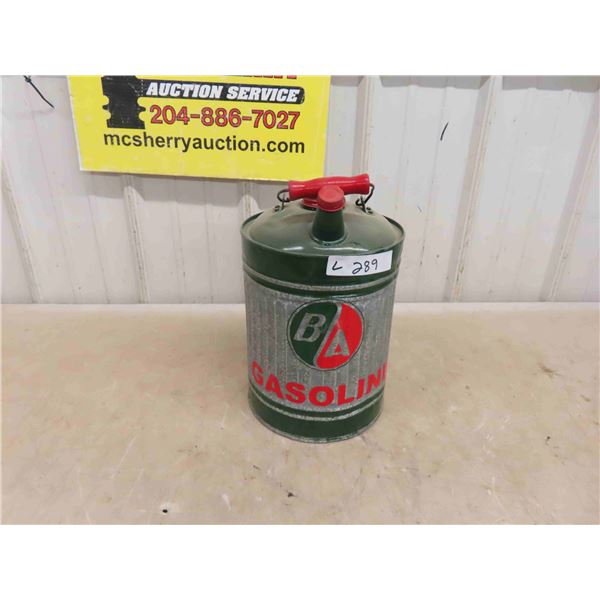 BA Gas Can Galvanized with Handle 