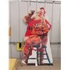 Image 1 : Vintage Coca Cola Cardboard Santa Store Advertising Display 