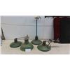 Image 1 : 4 Enamel Exterior Lights 12'' Diameter 