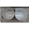 Image 2 : 3 Enamel Pots & 2 Lids 