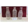 Image 1 : 3 Glass Milk Bottles 
