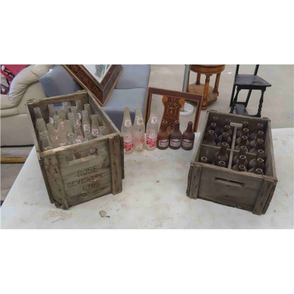 52 Soda Pop Bottles: Webbs, Stubby & 2 Crates - Pepsi