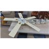 Image 1 : 4 Light Fixtures 30'' Long , Ceiling Fan Approx. 53'' Across