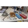 Image 1 : Fishing Tackle Box with Lures, Hooks, Scales, Rod Case, 2 