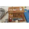 Image 2 : Fishing Tackle Box with Lures, Hooks, Scales, Rod Case, 2 