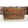 Image 8 : Bushel Basket with Lid , Drewrys Wood Crate 20'' x 12'' x 10 1/2'' ,