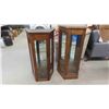 Image 1 : Stacking Curio Cabinet with 4 Glass Shelves 19'' x 15 1/2'' x 74'' H 