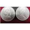 Image 3 : Canadian Coins : 1969 & 1970 Silver Dollars, 2022 Black 