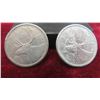 Image 8 : Canadian Coins : 1969 & 1970 Silver Dollars, 2022 Black 
