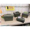 Image 1 : 4 Ammo Boxes - Biggest 10'' x 13'' x 7'' 