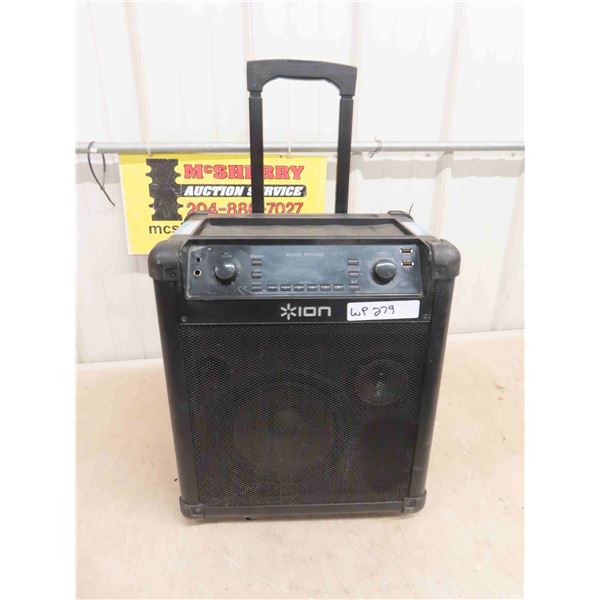 Ion Block Rocker Portable Amp with Radio Bluetooth, Mic & Guitar 