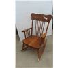 Image 1 : Press Back Wood Rocking Chair 