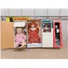Image 1 : 4 Porcelain Dolls Includes 1 Ashton Drake Collectible Doll - Tallest is 
