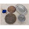 Image 2 : Seth Thomas Clock , Souvenir Spoons , Brass Candle Stick Holders , Silver 