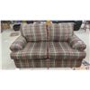 Image 1 : Plaid Pattern Comfy Couch 68'' 