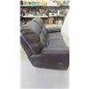 Image 2 : Leather/Leather Style Reclining Couch 62'' 