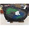 Image 1 : Painting on Slate on Rustic Easel Style Stand 31'' x 24'' 
