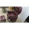Image 4 : Leather/Leather Style Living Room Chair Swivel Gliding Rocker with