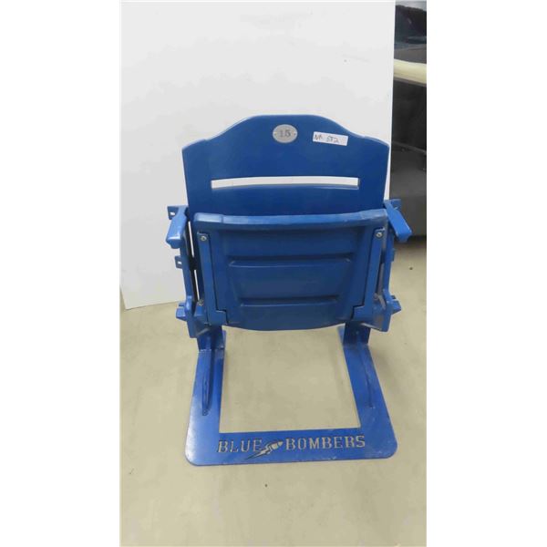 Winnipeg Blue Bomber Seat From Old Arena 