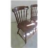 Image 2 : 2 Wood Kitchen Chairs 