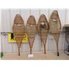 Image 1 : 2 Pairs of Vintage Snowshoes (3) 37'' (1) 41'' 