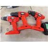 Image 2 : Cordless Tools : (3) Black and Decker 18V Drills , 3 Batteries, 1 