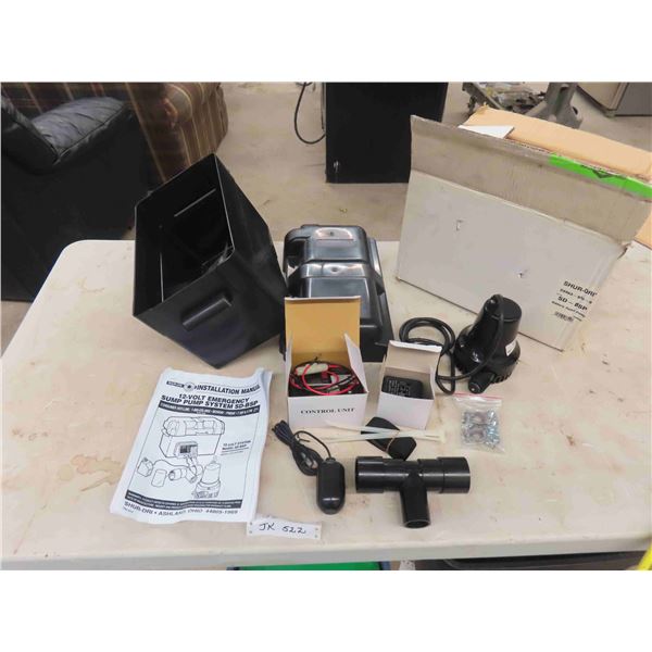 New 12V Emergency Sump Pump System