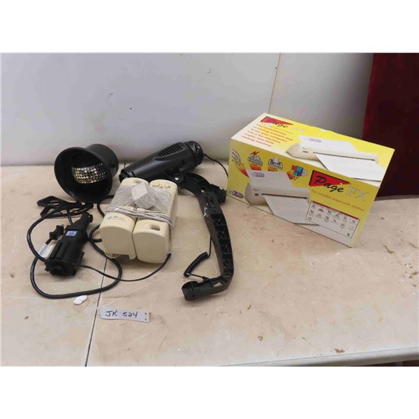 Portable Light , Disco Light , Desk Top Speakers, Page FX The Paperwork 