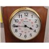 Image 2 : Bulova 24 Hour Clock on Wood 12'' x 17'' 