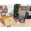 Image 1 : New Deluxe Coach Light , 48'' Christmas Tree in Pot, Wood Filing Cabinet 