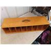 Image 4 : Wooden Pigeon Hole Portable Shelf 35'' x 9 1/2'' x 9 1/2'' 