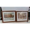 Image 1 : 2 Framed Prints Romance 84 & 87 Both 24'' x 20'' 