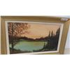 Image 2 : Framed Painting on Canvas 'AG Besant' 20'' x 30'' 