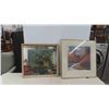 Image 1 : 2 Framed Pictures - Biggest is 27'' x 28'' 