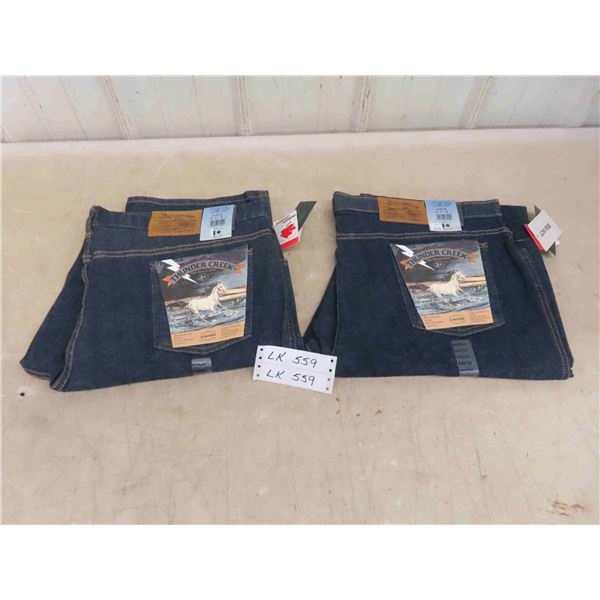 2 Pairs of New Thunder Jeans Size 44/34