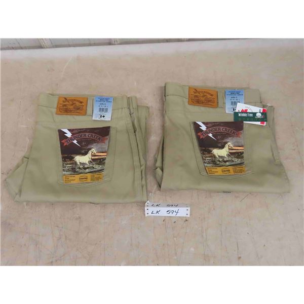 New 2 Pairs Mens Pants Size 42/34