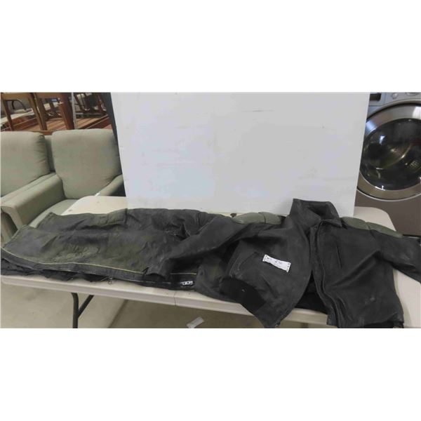 1980 Leather Artic Cat Jacket and Bibs Size XL