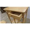 Image 8 : Drop Leaf Rolling Stand / Table with Space Saver Tucked Under 