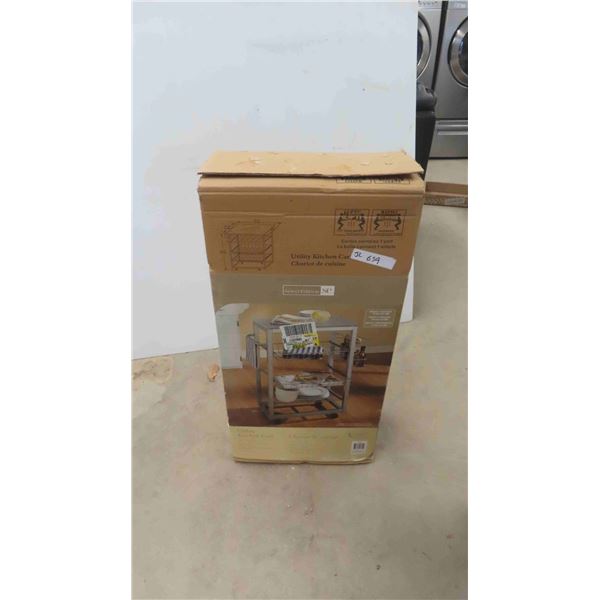 New in Box Utility Kitchen Cart 30'' x 15'' x 35'' 