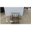 Image 2 : Wrought Iron Stand with Glass 19 1/2'' x 22'' x 22'' 