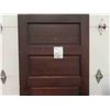 Image 2 : Solid Fir 5 Panel Door 100+ Years Old 32'' x 78'' 