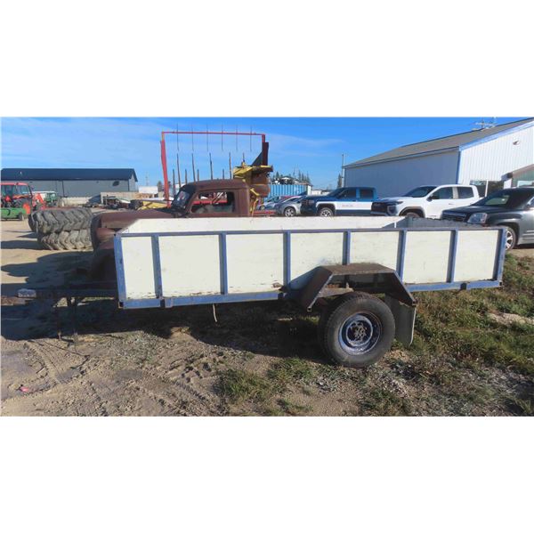 Bumper Hitch Utility Trailer 13ft Long 8 Stud 3/4 Ton Chassis , 16'' Tires 
