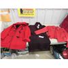 Image 1 : Leather Jacket Size Small , Wool Coat Size 39 , New Sweater Coat Size