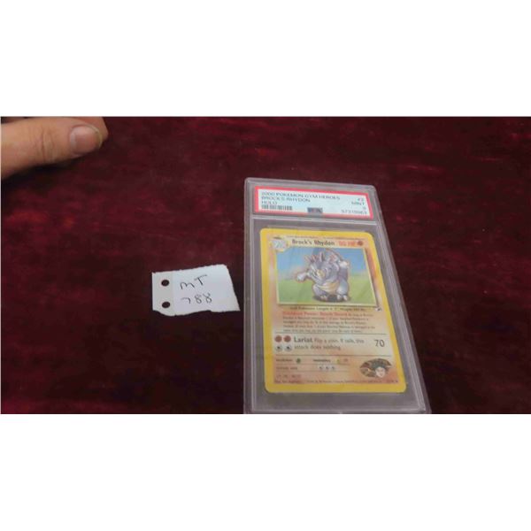 2000 Pokemon Gym Heroes #2 Brocks Rhyden PSA 9 
