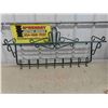 Image 1 : Decorative Metal Hanging Coat Rack with Shelf 37'' x 10'' x 19'' H 
