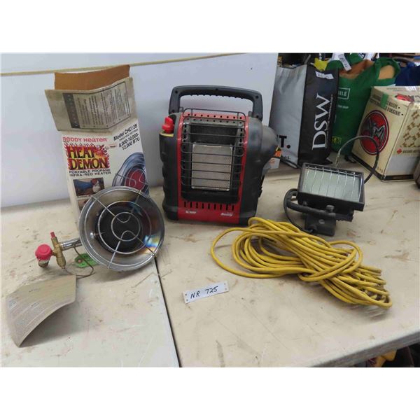 Mr Heater Propane Heater, Portable Propane Infrared Heater, Halogen Light, 