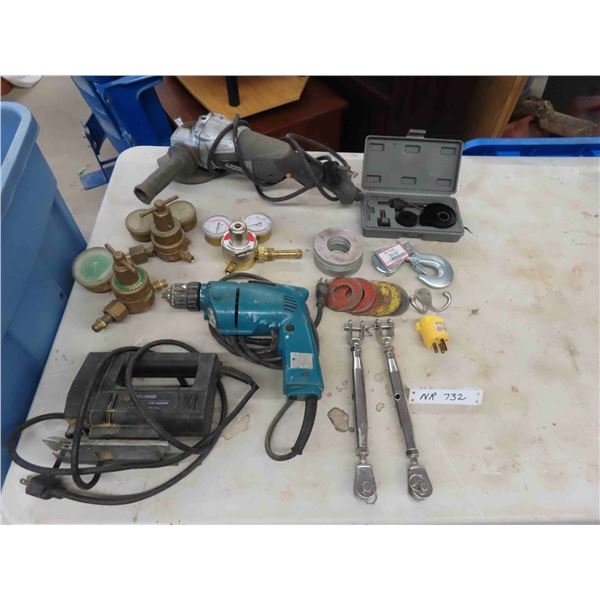 Power Tools: Grinder, Jigsaw, Screwgun, Hole Cut Saws, Gauges & More 