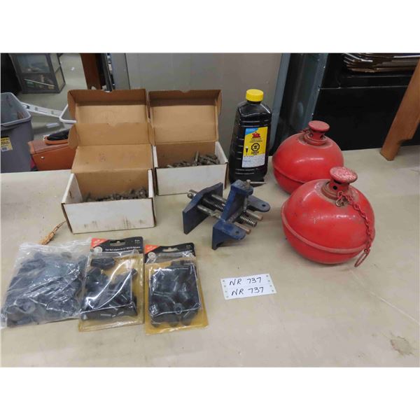 2 Kerosene Burners , Bottle of Torch Fuel , New Old Stock Stair Rail 