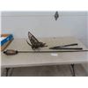 Image 1 : Garden Décor: Metal Butterfly, Tiki Torch, Shears 